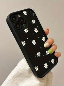 可爱UV彩绘雏菊全屏防震手机壳，兼容 17、16、15、14、13、S26、S25、S24、荣耀400Lite、200Pro、荣耀A5、X9、X8、X6、9X、Smart 6/7/8/9/10、14T、15T Pro，国际版，非国内版 - 黑色ch - 查看 4