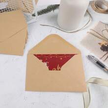 Kraft Paper Envelopes (DIN C6-162 X 114 Mm) For Letters, Greeting Cards, Invitations, Birthday Cards, White, 100 Pieces - C6 - View 6