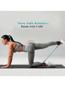 Adjustable Ankle Strap, 3 Different Resistance Levels Ankle Resistance Bands - Multicolor - View 4