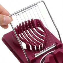 1pc Multi-Function Egg Slicer, Suitable For Boiled Eggs, 2-In-1 Egg Cutter/Divider/Dicer/Slicer Kitchen Tool - Multicolor - View 6