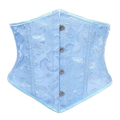 Women's Vintage Jacquard Waist Trainer, Tight Tummy Control Corset Waist Belt For Outerwear