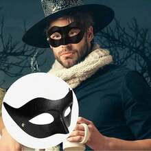 Set de 2 máscaras de pareja, máscara de encaje negro de reina para mujer, máscara de media cara para hombre, adecuada para baile de máscaras, carnaval, festivales románticos, gala, accesorios del Día de San Valentín - Multicolor - Ver 7