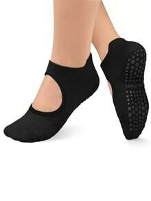 1/2/4/6/8 Pairs Breathable Mesh Yoga Pilates Non-Slip Socks, Ankle Socks For Women, Pure Cotton Sports Boat Socks - Multicolor - View 18