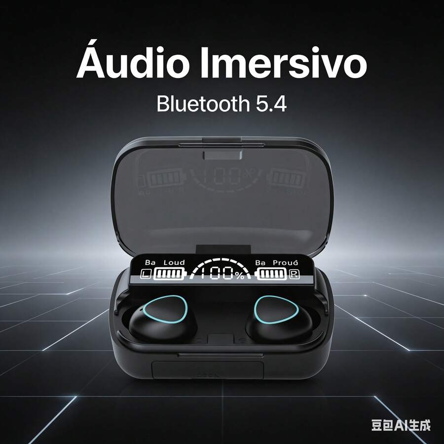 Auriculares Bluetooth Inalámbricos ST-W125 con Estuche de Carga, Tecnología Bluetooth 5.4, Batería de 40mAh en Auriculares y 300mAh en Estuche, Llamadas Telefónicas y Reproducción de Música, Diseño Pequeño y Portátil, Carga Rápida vía USB, Compatibles con Teléfonos y Tablets, Color Negro y Blanco Disponibles - Ver 1