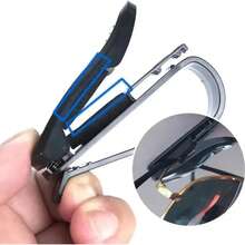 1pc Multi-Function Car Sun Visor Glasses Clip, Car Interior Sunglasses Holder Storage Car Essentials  Car Acessesories Interior Car Acessesories Car Acessesories Women - 黑色 - 查看 2