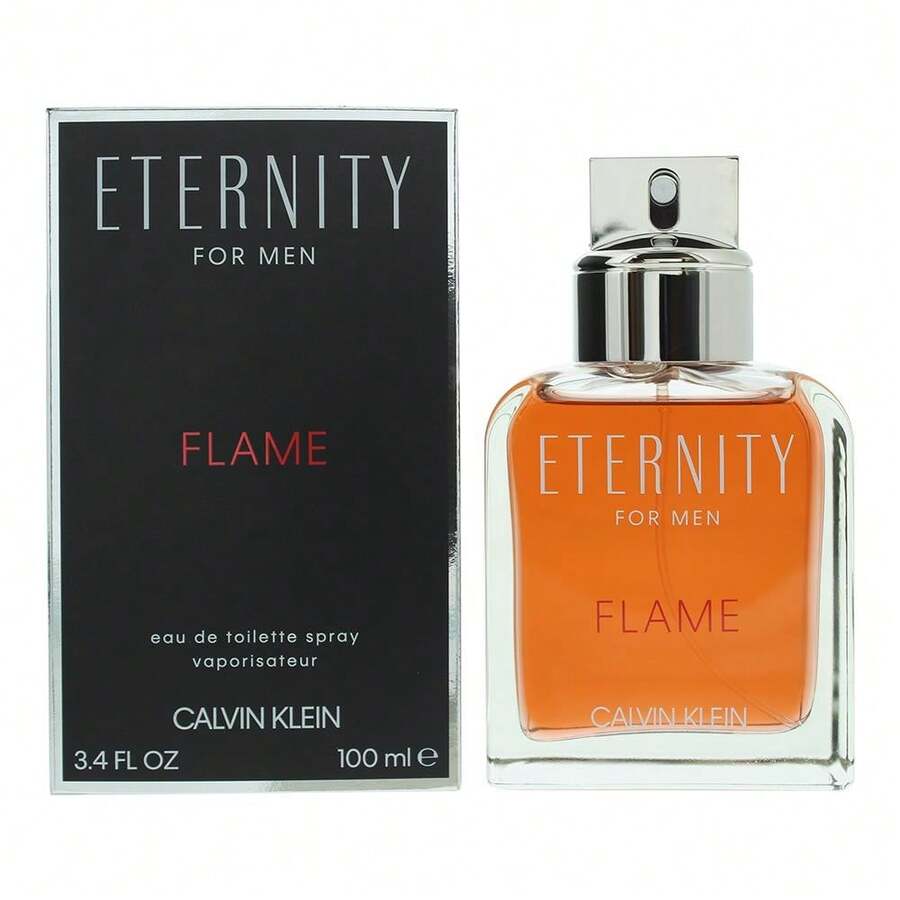 Calvin Klein Eternity Flame For Men EDT 100ml With Free Fragrance Gift - Woody & Earthy - View 1