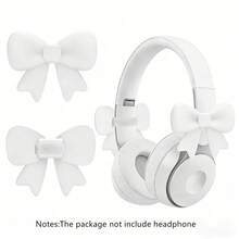 2个耳机蝴蝶装饰，1对可爱耳机蝴蝶配件，硅胶耳机蝴蝶挂饰，可水洗，可调节绑带，柔软有弹性，适用于各种耳机 - 查看 13