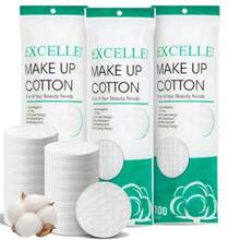 300PCS Cotton Rounds Bulk Soft Lint Free Cotton Pads For Face High Absorbency Makeup Remover Pads For Facial Cleansing Toner Nail Polish Removal Daily Beauty And Personal Care - như hình - Xem 8
