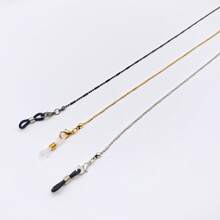 1pc Personalized Retro Bag Buckle Round Bead Eyewear Chain, Mask Rope Chain, Pearl Neck Eye Chain, Slip Chain, Bead Clip Eye Chain Mask Chain, Eyewear Strap, Fashion Glasses Necklace, Eyewear Strap (Excluding Glasses) - Regular Style - View 6