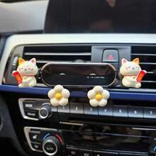 yucen 2026 New Cute Cat Car Phone Holder, Air Vent Mount Navigation Bracket Accessories - A - View 11