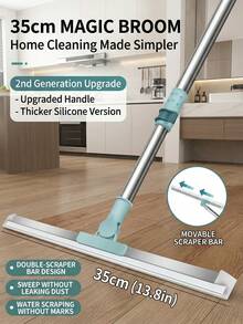 1个100厘米浴室旋转魔力刮水器，家用吸水器，浴室地板硅胶魔力刮水器，窗户刮水器，用于去除水、灰尘和宠物毛发。家居浴室装饰，秋季装饰，返校季装饰。厨房配件。家居。浴室。家居装饰。厨房必需品。厨房配件。浴室配件。家居饰品。复活节 - 彩色 - 查看 19