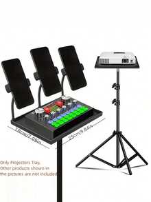Adjustable Projector Tray Stand | Multi-Functional Portable ABS Storage Tray For Laptop, Sound Card & Music Gear | Universal Projector Accessory For Home Theater, Office & Outdoor Use | Anti-Slip Design - View 5
