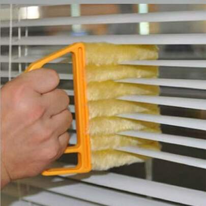 1pc Multifunctional Blind Cleaning Brush, Household Window Curtain Cleaning Tool, Air Conditioner Fan Dust Removal Brush, Crevice Brush