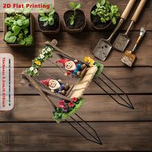 2D Decoração de Rede de Jardim Plana - Padrão Floral Verde Plástico, Adequado para Colocar Dentro e Fora Durante o Halloween, Pode Ser Usado para Plantas em Vasos, Gramados e Quintais (Sem Necessidade de Energia), Decoração Autônoma Interna/Externa, Adequado para Uso em 11 Festivais - plástico - Visão 6
