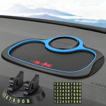 3pcs Multi-Function Car Anti-Slip Mat & 360° Rotatable Phone Holder, PVC Dashboard Car Mat & Phone Navigation Bracket - B-25 - View 13