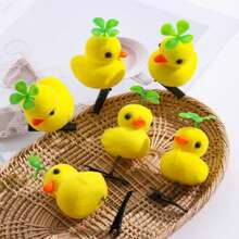 New Trending Cute Yellow Duck Hair Clip, 3D Spring Duck Headpiece, Toy, Gift, Accessories - Bean Sprouts Duck - View 3