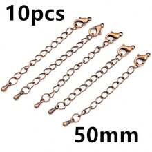 10pcs 50/70mm Length Extended Extension Tail Chains With Lobster Clasps Connector For Necklace Bracelet DIY Jewelry Making Findings Accessories - Tail Chain - View 25