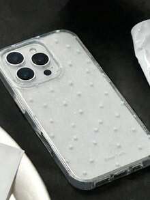 闪亮星空透明手机壳，兼容 17 Pro Max/16/15/14/13/12 Pro Max/11，可爱梦幻闪亮防震保护套，韩版风格礼物 - 滿屏小星星 - 查看 2