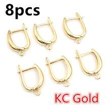 8pcs 19x13mm Brass Metal French Earring Hooks Clips Open Loop DIY Earring Clips Clasp Craft Jewelry Making Accessories Findings - Earrings Clips - View 9
