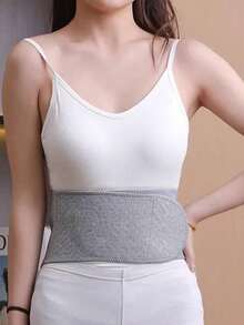 1pc Moxibustion Heating Waist Belt, Large Coverage Warm Keeping, Suitable For Men And Women, Elastic + Adhesive Design, Free Movement, Not Easy To Shift, Used For Waist Warmth And Protection, Suitable For All Seasons - Multicolor - View 5