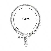 New Fashion High Quality Stainless Steel Flower Zirconia Women's Bangle Bracelet Jewelry Set, Suitable For Daily Wear DIY Bracelet - chuỗi cơ sở - Xem 5