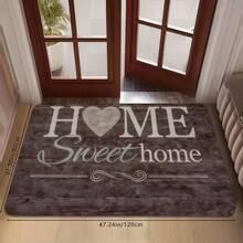 1PC, Lotus Pattern Semi-Circular Door Mat, Symmetrical Pattern Rug, Leaf Pattern Rug, Comfortable Fluffy Rug, Interior Aesthetic Floor Decor Rug, Thickened Rug, Area Rug, Living Room Rug, Bedroom Rug - Multicolor - View 16