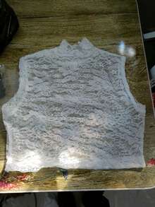 Women's Detachable Lace Collar, White Lace Collar, Black Lace Collar, Removable Collar Base, Vest Trim Lace Collar, Suitable For Daily Wear And Christmas Decoration - Multicolor - View 13