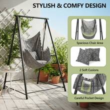 Hammock Chair Stand With Swing Chair, 112*113*180CM - C - View 3