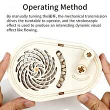 3D视觉错觉与错位原理齿轮转盘科学实验套件，DIY科技制作材料套装 - 彩色 - 查看 2