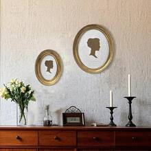 4x6 Inch Vintage Oval Picture Frame, Elegant Antique Ridged Design Photo Frames With Glass Front, Photo Display, Tabletop Wall Hanging, Gift Ideas, Distressed Bronze - 4x6 - 查看 7