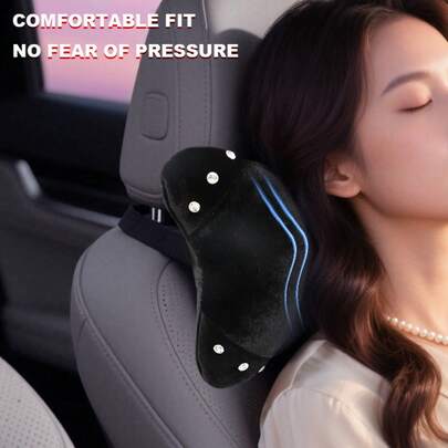 Gối tựa đầu/gối tựa lưng xe hơi hình vương miện pha lê đính kim cương, phụ kiện nội thất xe hơi lấp lánh, thiết kế công thái học, ruột mút mật độ cao, thích hợp cho những chuyến đi dài, món quà lý tưởng cho phụ nữ, phụ kiện trang trí xe hơi đa năng, phụ kiện dành cho nữ, gối xe hơi, thích hợp cho mọi mùa.