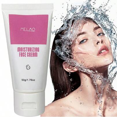  MELAO Moisturizing Face Cream, 50g Deep Hydration Day & Night Cream, Nourishing & Soothing Face Moisturizer For Dry Skin, Lightweight Non-Greasy Formula, For All Skin Types, 50g/1.76oz