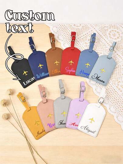 Etiqueta de equipaje personalizada, etiqueta de equipaje con nombre personalizado, etiqueta de equipaje de avión, regalo para viajeros, regalo de graduación, regalo familiar, regalo para amigos y familiares, viaje de negocios, esencial de viaje