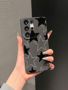 1pc Star Pupil Matte Anti-Drop TPU Phone Case Compatible With IPhone 17 Air/17 Pro Max, 16 Pro, 11, 15 Pro Max, 14 Pro Max / Galaxy, / Honor X6A, X7B, X8B / S25,International Version, Not The Domestic Version - Black - View 8