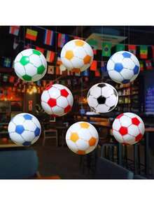 1 pieza, Balón de fútbol inflable, Pelota de playa decorativa inflable de PVC para piscina, Pelota deportiva acuática, Balón publicitario inflable, Copa Mundial, Balón de fútbol inflable para agua, Esencial para verano, playa, piscina, vacaciones y viajes - balón de fútbol inflable - Ver 5