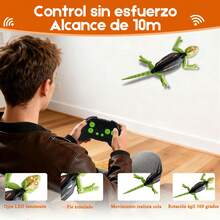 Juguete De Gecko Rc Trepa Paredes Con Control Remoto Para Niño - Azul - Ver 3