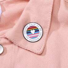 你就是我要做的珐琅胸针，时尚装饰胸针，衣领徽章，包包别针，珠宝礼品 - 彩色 - 查看 5