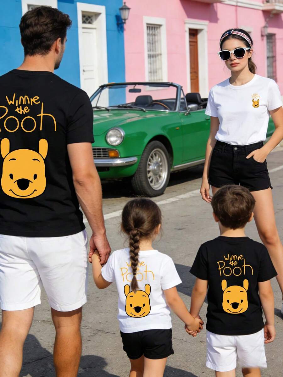 Disney Kids' Clothing Summer Family Set - A Family Of Three Or Four Mothers And Daughters. 2026 New  Pure Cotton T-Shirt - 女士白色 - 查看 1