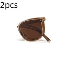 3件/2件装可折叠时尚女士高端时尚新颖设计，风格统一的眼镜配件 - 彩色 - 查看 9