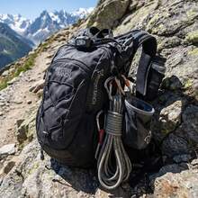 20升户外徒步背包，男女通用徒步旅行包 - 黑色 - 查看 4