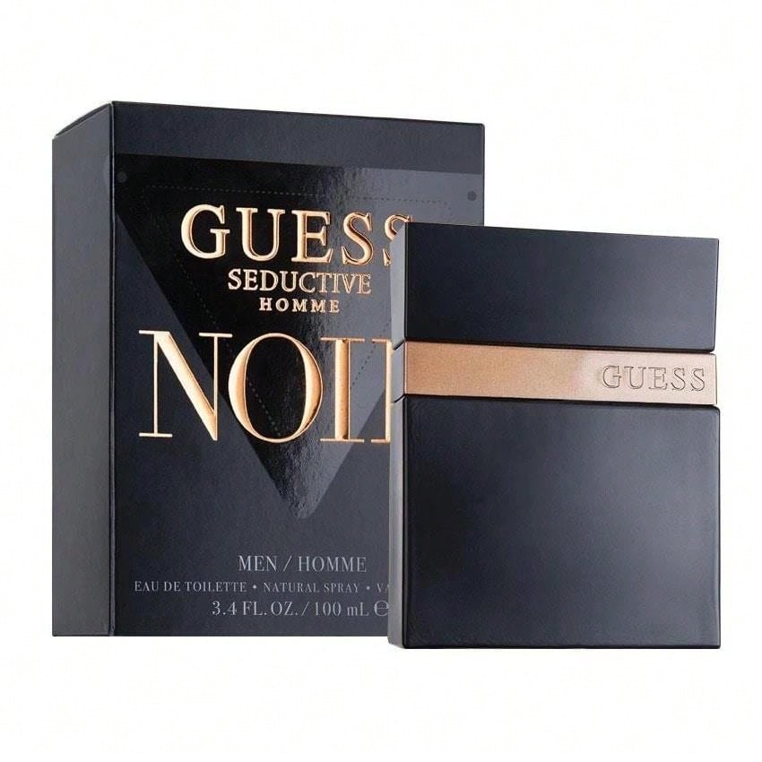 Guess Seductive Homme Noir Mens EDT 100ml Fragrance - Woody & Earthy - View 1
