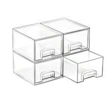 2/4 Packungen kleine stapelbare Aufbewahrungsschubladen, Acryl Badezimmer Make-up Organizer, Kunststoff Aufbewahrungskisten für Waschtisch, Unterschrank, Küchenschränke, Speisekammer, Haushaltsorganisation, Haus Dekoration, Schlafzimmer Dekoration, Badezimmer Dekoration, Küche Dekoration - A - Übersicht 8