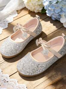幼儿/女童芭蕾平底玛丽珍鞋 - 适合婚礼、上学、派对等场合 - 粉色 - 查看 1