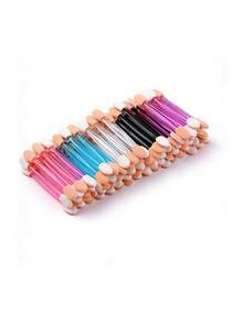 50pcs/100pcs Disposable Travel Eyeshadow Applicator, Double-Sided Eyeshadow Sponge Applicator, Makeup Sponge Stick, Makeup Tools Suitable For Travel, Great Gift For Women And Girls, Multi-Functional Makeup And Nail Art Tools - Multicolor - View 7