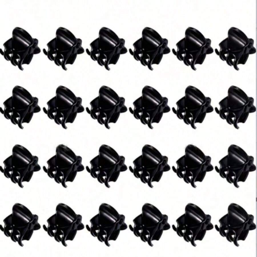 20 chiếc kẹp tóc mini màu đen, thích hợp để tạo kiểu tóc cho nữ như búi tóc và tóc mái, kẹp đa năng chắc chắn. - màu đen - Xem 1