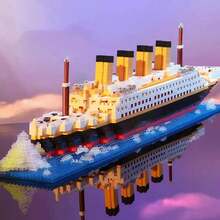 3000pcs Classic Luxury Cruise Ship Large Scale 3D Puzzle Model, Elegant Decorative Display Piece, High-Quality Bricks, Sturdy Structure, Collectible Model, DIY Project, Adult Stress Relief Toy, Birthday/Valentine's Day Gift - Multicolor - View 9