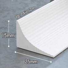 1个1米/2米硅胶自粘式厨房水槽边缘挡水条，浴室盥洗台面防溅挡板 - 彩色 - 查看 18