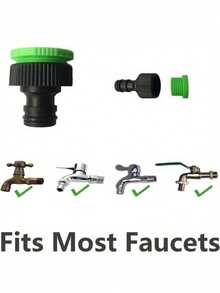 High Pressure Water Gun, Suitable For Car Washing And Gardening, Adjustable Nozzle, 7 Spray Patterns, Durable Plastic Material, With Soft Expandable Hose. This Manual Car Washing And Gardening Watering Tool Requires No Power Or Battery, Made Of Durable Plastic. - View 8