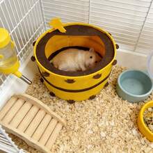 可爱仓鼠窝，温泉风格仓鼠窝，仓鼠藏身处，温暖窝，季节性仓鼠用品，小型动物舒适冬季庇护所，适用于仓鼠、小鼠、侏儒仓鼠和其他小型动物 - 查看 4