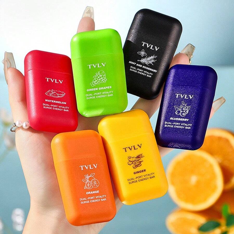 1pc Dual-Hole Fresh & Energetic Stick, Mint Fruit Flavor Suitable For Class, Driving To Prevent Drowsiness, Decongestant, Refreshing Revitalizing Stick - Multicolor - View 1